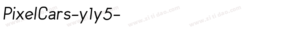 PixelCars-y1y5字体转换