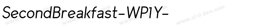 SecondBreakfast-WP1Y字体转换