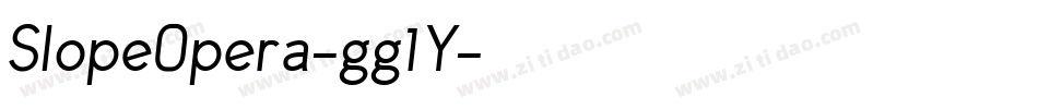 SlopeOpera-gg1Y字体转换