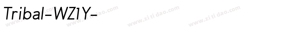 Tribal-WZ1Y字体转换