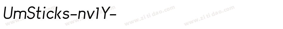 UmSticks-nv1Y字体转换