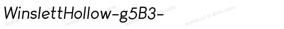 WinslettHollow-g5B3字体转换