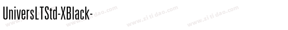 UniversLTStd-XBlack字体转换