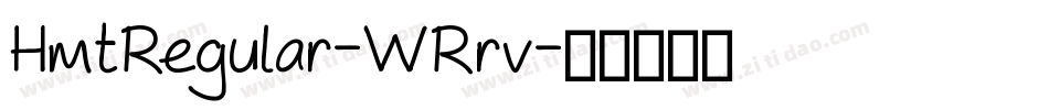 HmtRegular-WRrv字体转换