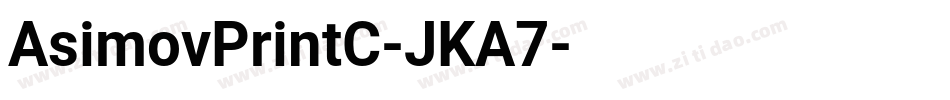AsimovPrintC-JKA7字体转换