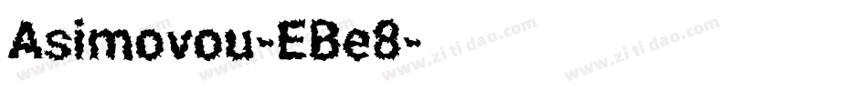 Asimovou-EBe8字体转换