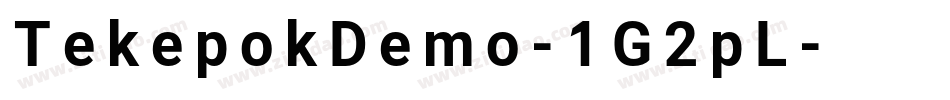TekepokDemo-1G2pL字体转换