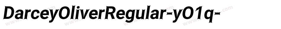 DarceyOliverRegular-yO1q字体转换