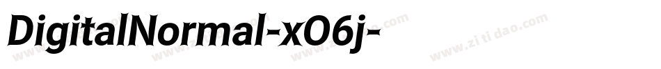 DigitalNormal-xO6j字体转换