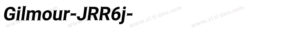 Gilmour-JRR6j字体转换