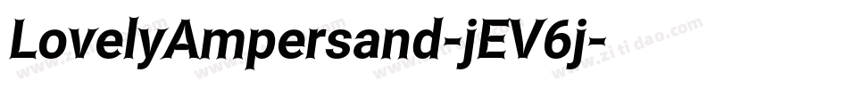 LovelyAmpersand-jEV6j字体转换