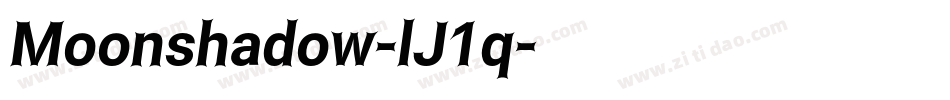 Moonshadow-lJ1q字体转换