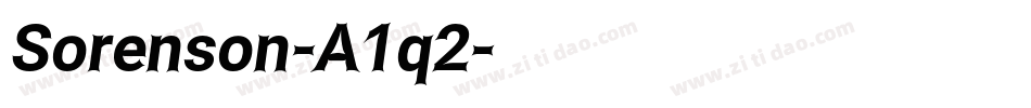 Sorenson-A1q2字体转换 Sorenson-A1q2字体转换