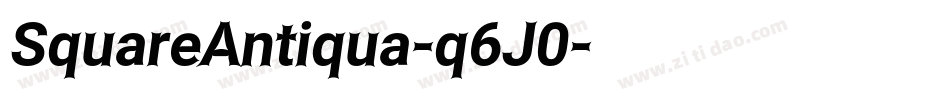 SquareAntiqua-q6J0字体转换