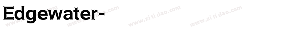 Edgewater字体转换