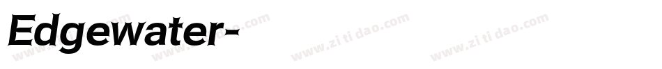 Edgewater字体转换