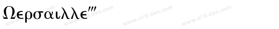 Versaille字体转换