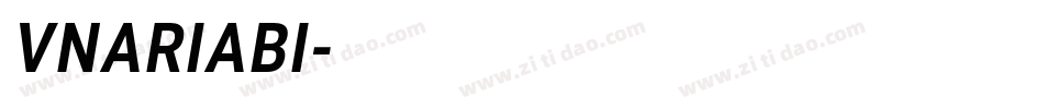 VNARIABI字体转换