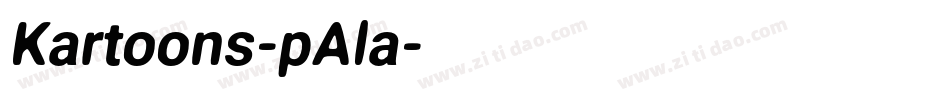 Kartoons-pAla字体转换