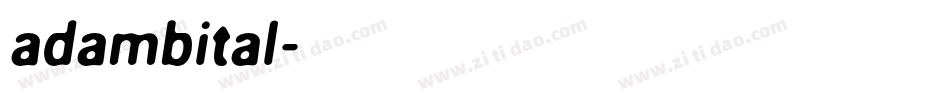 adambital字体转换