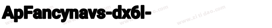 ApFancynavs-dx6l字体转换