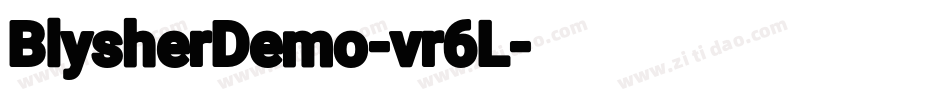 BlysherDemo-vr6L字体转换