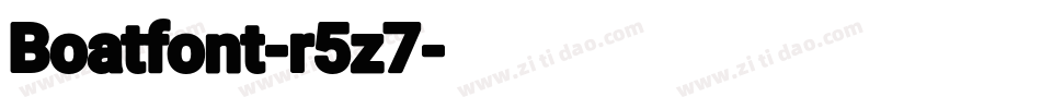 Boatfont-r5z7字体转换