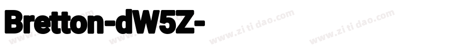 Bretton-dW5Z字体转换
