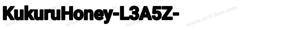 KukuruHoney-L3A5Z字体转换