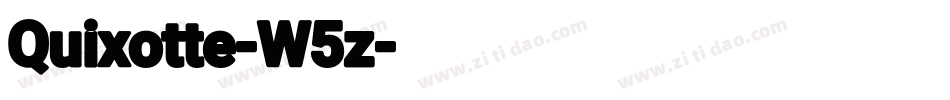 Quixotte-W5z字体转换
