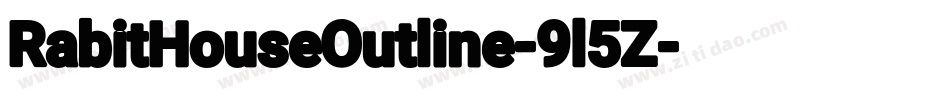 RabitHouseOutline-9l5Z字体转换