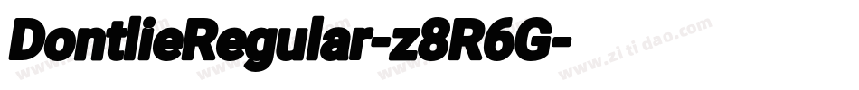 DontlieRegular-z8R6G字体转换