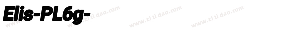 Elis-PL6g字体转换