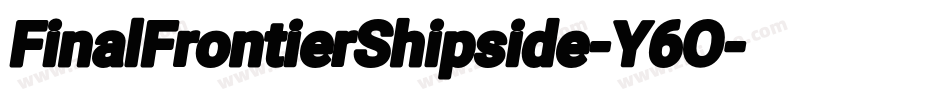 FinalFrontierShipside-Y6O字体转换