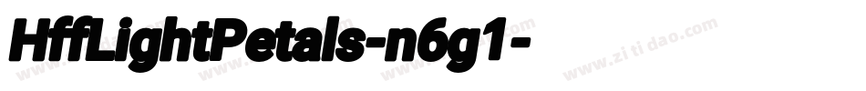 HffLightPetals-n6g1字体转换