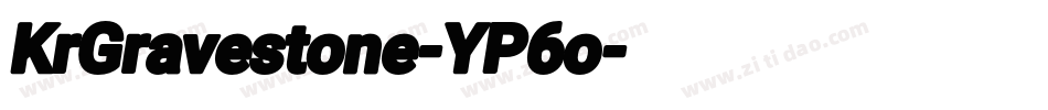 KrGravestone-YP6o字体转换