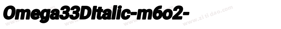 Omega33DItalic-m6o2字体转换
