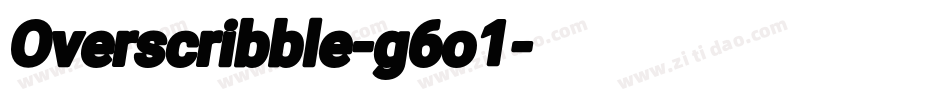 Overscribble-g6o1字体转换