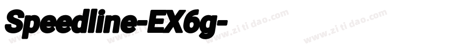 Speedline-EX6g字体转换 Speedline-EX6g字体转换