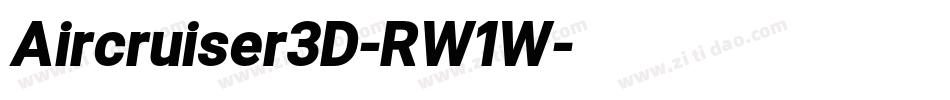 Aircruiser3D-RW1W字体转换