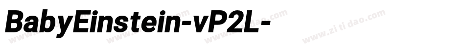 BabyEinstein-vP2L字体转换