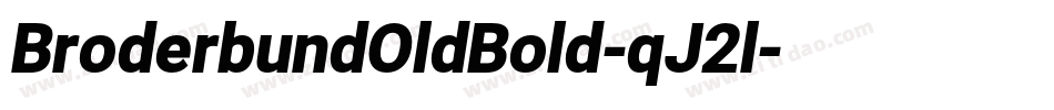 BroderbundOldBold-qJ2l字体转换