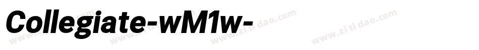 Collegiate-wM1w字体转换