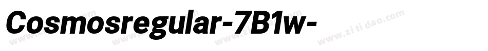 Cosmosregular-7B1w字体转换