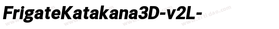 FrigateKatakana3D-v2L字体转换