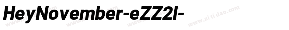 HeyNovember-eZZ2l字体转换