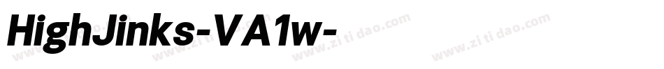 HighJinks-VA1w字体转换 HighJinks-VA1w字体转换