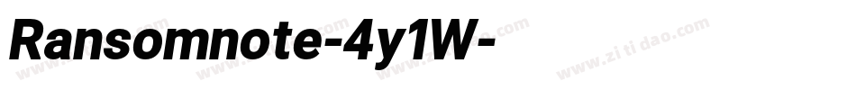 Ransomnote-4y1W字体转换