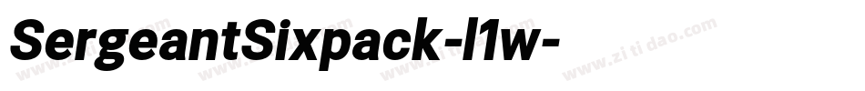 SergeantSixpack-l1w字体转换 SergeantSixpack-l1w字体转换