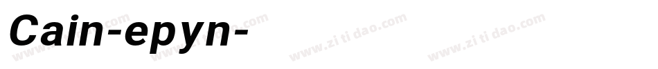 Cain-epyn字体转换